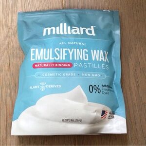 Milliard Non-GMO Emulsifying Wax NF Pastilles, DIY, Creams, Lotions, and Soaps